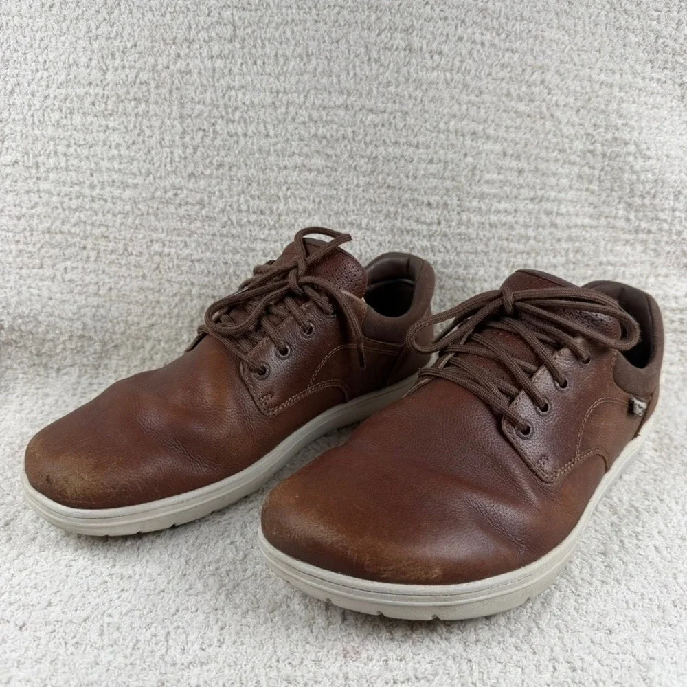 Lems Nine2Five V2 Mens 13 Barefoot Leather Shoes Coffee Cream Brown Minimalist